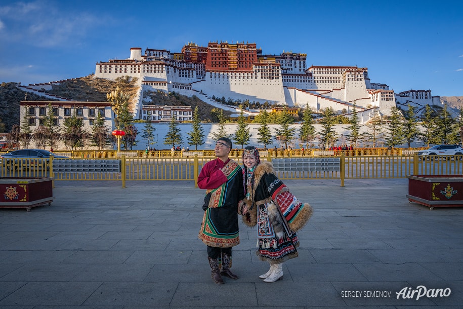 Potala palace, Lhasa, central square