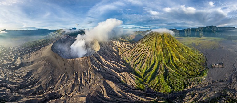 Bromo Volcano, Java, Indonesia | 360° Aerial Panoramas, 360° Virtual ...