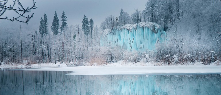 Plitvice Lakes National Park in Winter, Croatia | 360° Aerial Panoramas