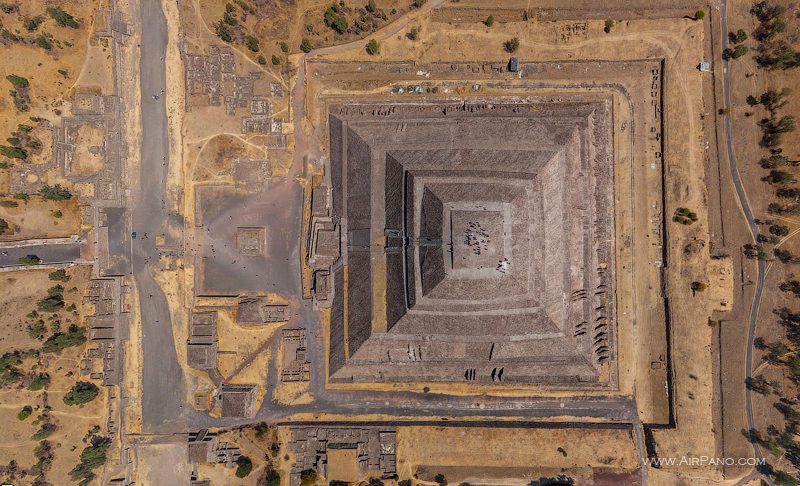 Pyramid of the Sun. Top view