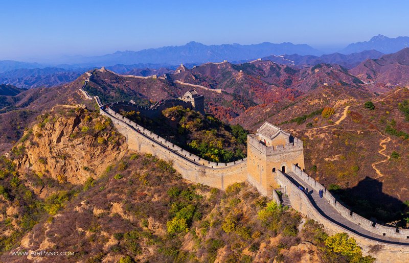 Great Wall of China from Above - Aerial View of Crumbling and Remote  Location (History and Travel) 