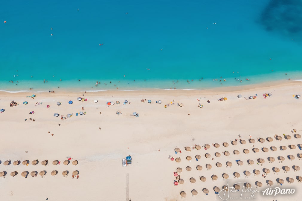 Myrtos beach from above