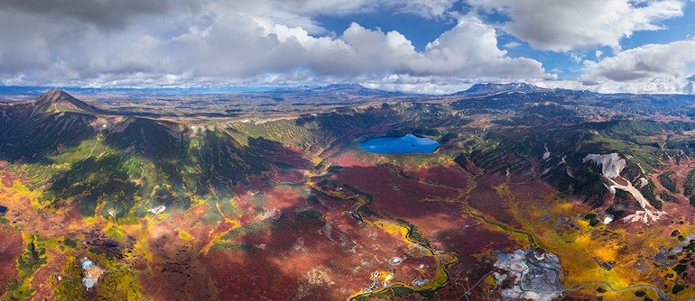 Uzon Caldera Kamchatka Russia Part Ii 360 176 Aerial Panoramas 360 176 Virtual Tours Around The