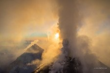 Извержение вулкана Ключевская Сопка №1
