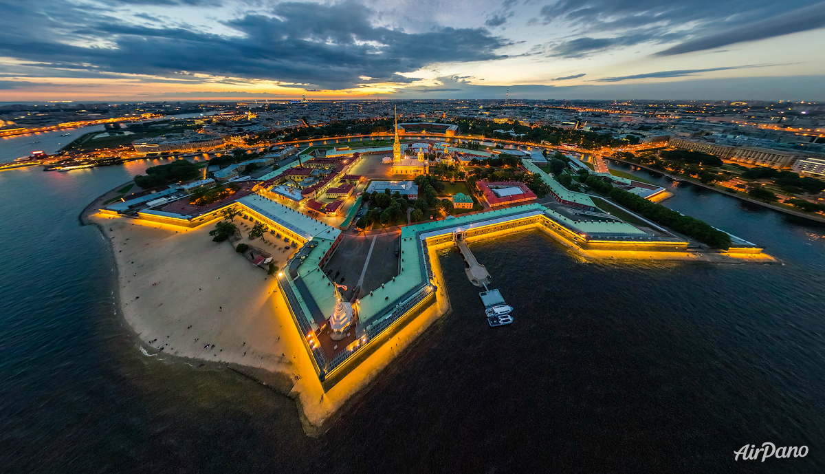 Аэрофотосъемка Петропавловской крепости