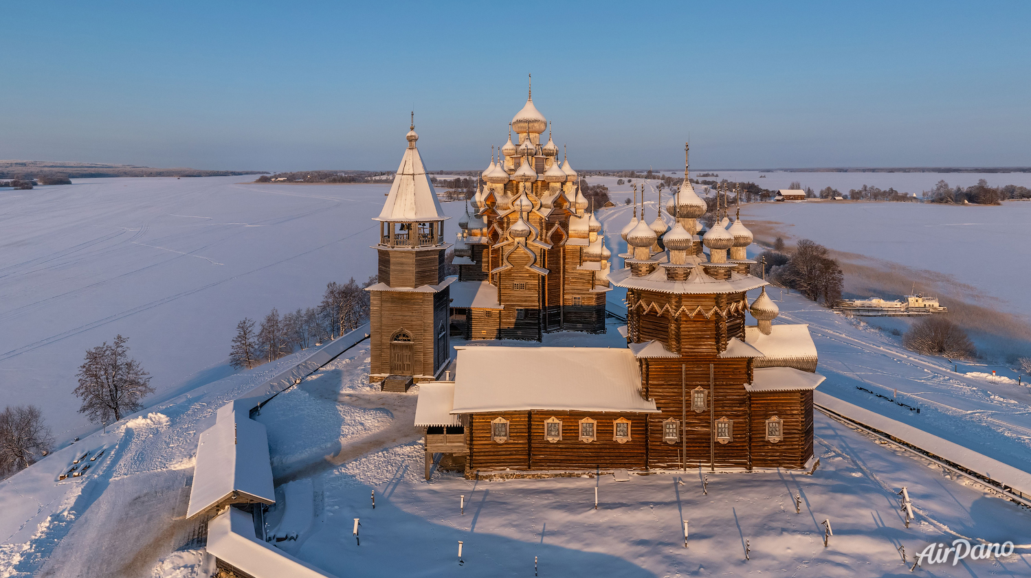 Музей заповедник Кижи Карелия зимой