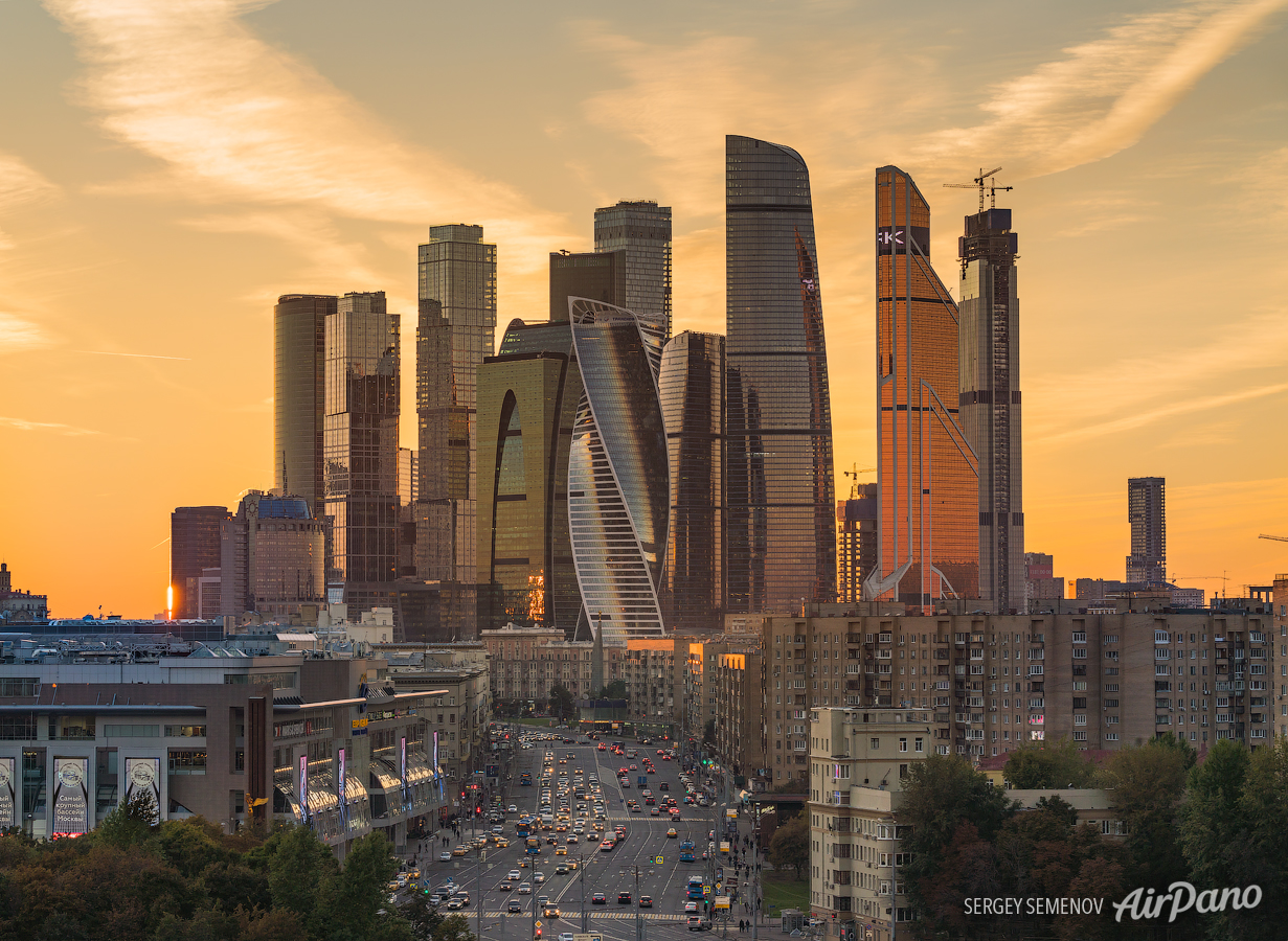 Москва сити панорама фото