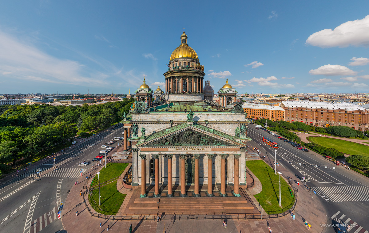 Фото сверху исаакиевский собор